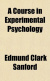 Cover A Course in Experimental Psychology