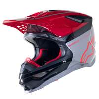 Alpinestars Limited Edition Supertech M10 Acumen Helmet - Fluro Red/Black/Silver