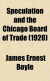 Cover Speculation And the Chicago Board of Trade