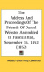 Cover The Address And Proceedings of the Friends of Daniel Webster